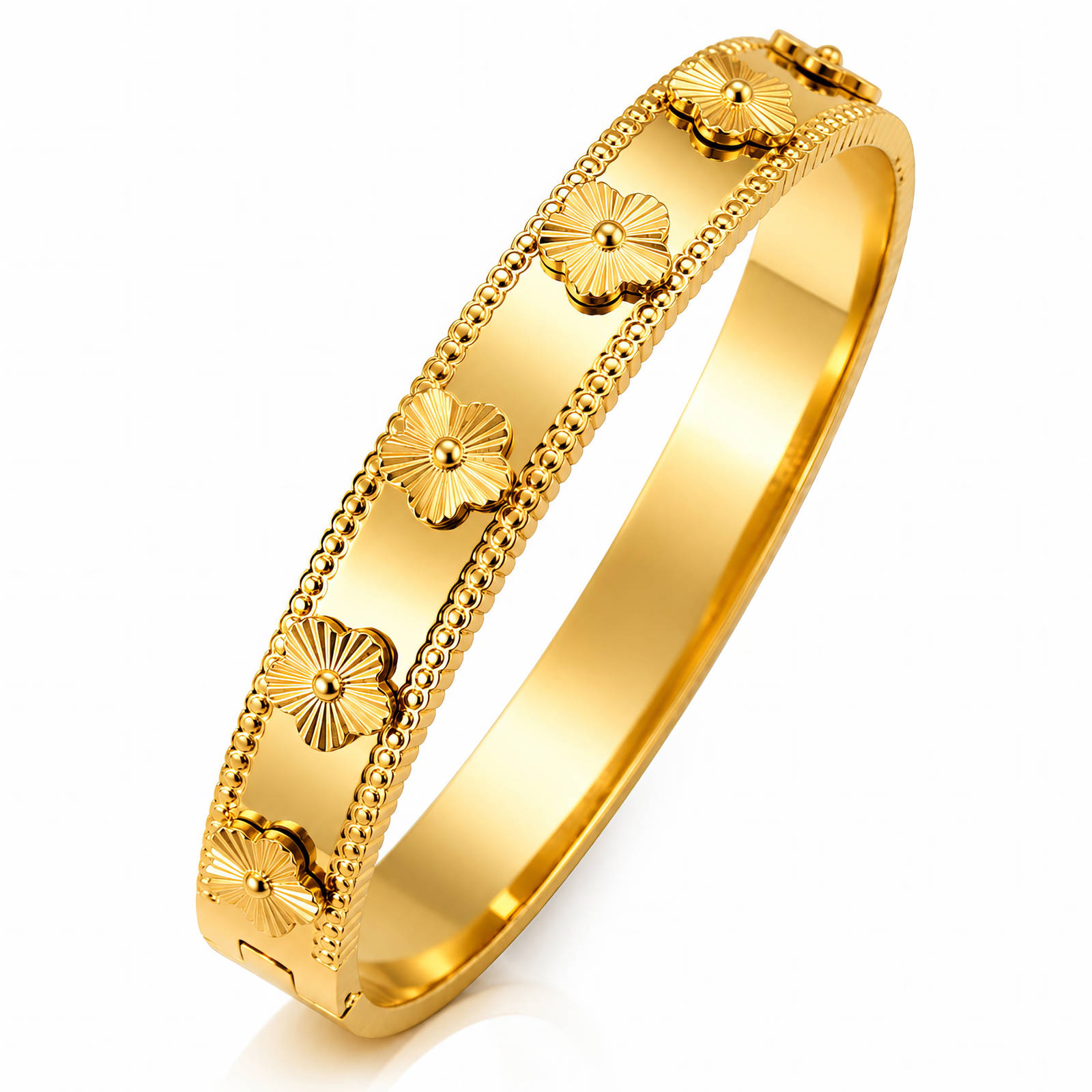 Golden Floral Bracelet