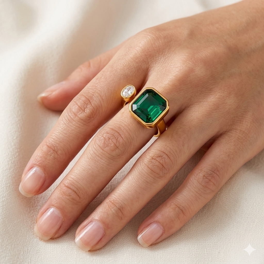 Emerald Glow Ring