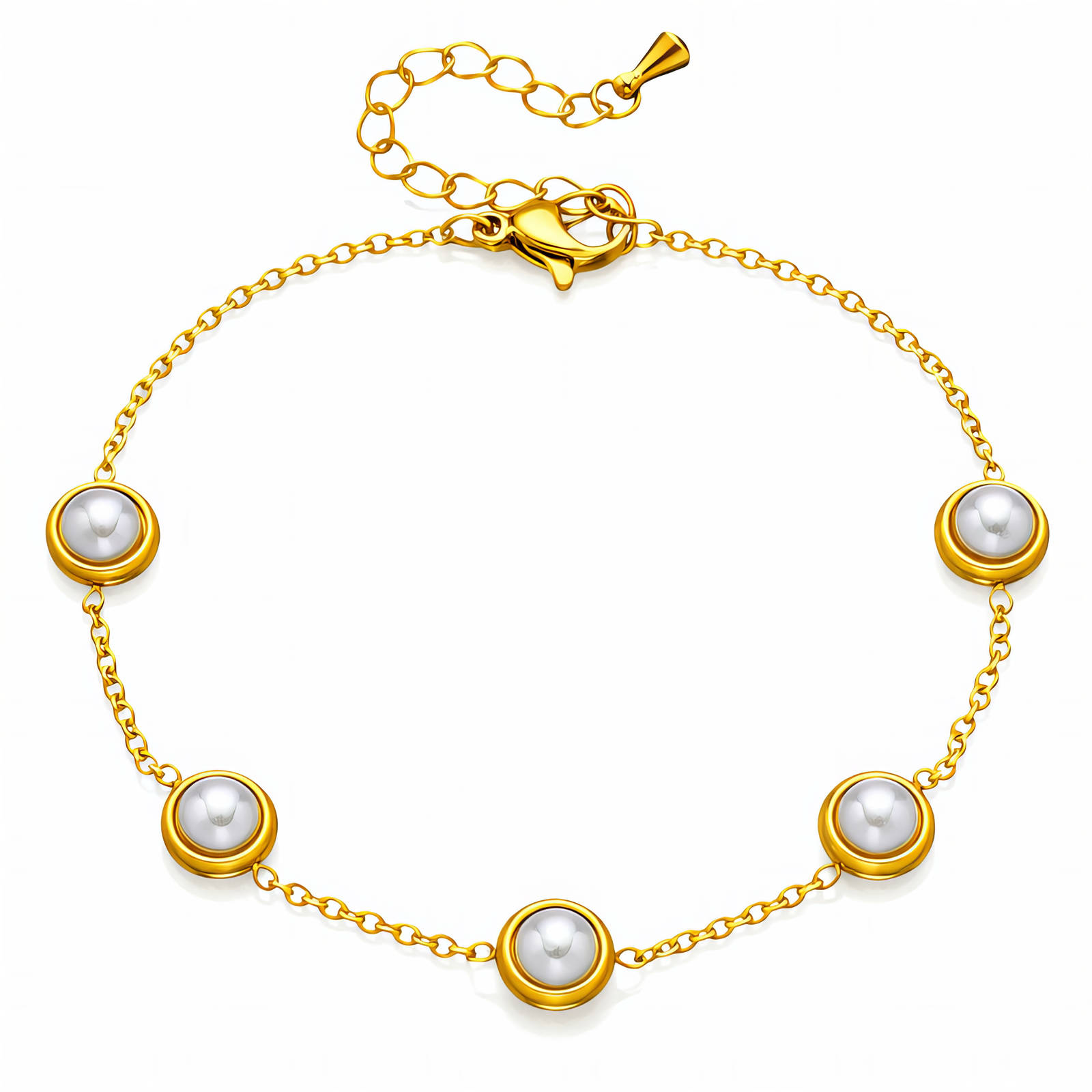 Pearl Bezel Bracelet